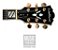 Guitarra Semi Acústica Washburn HB35B Preta com Case - Imagem 5