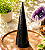 Cone orgonite de pó de turmalina negra - indicado para limpeza de lugares carregados, afasta obsessores, quebra de magia e proteção eletromagnética de ambientes. - Imagem 1