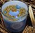 Vela Orgônica de Ansiedade e Estresse Cristais e Ervas – Quartzo Azul e Erva-Doce – 8x8cm - Imagem 2