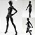 Body Chan Woman - Solid Black Color Ver. - S.H. Figuarts - Bandai - Imagem 1