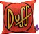 Almofada Duff Beer - The Simpsons - 25 x 25 cm - Zona Criativa - Imagem 1