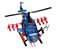 Helicóptero Terror + 1 Figura de Ação - Gulliver - Imagem 2
