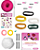 Kit de Acessórios para Cabelo Hello Kitty - Círculo - Imagem 3
