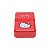 Marmita Fit Plástica HK Face Vermelha - 18 x 12 x 5,5 cm - 800 ml - 750 gr - Hello Kitty - Imagem 1