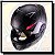 CAPACETE ICON FAST PRETO E VERMELHO FOSCO COM ÓCULOS FUMÊ INTERNO - Imagem 4