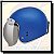 CAPACETE BIEFFE B45 OLD SCHOOL AZUL PEROLADO E BRANCO - Imagem 3