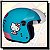 CAPACETE CLICK HELLO KITTY CLASSIC AZUL - Imagem 5