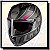 CAPACETE ICON 23 FAST PRETO FOSCO E ROSA - Imagem 3