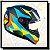 CAPACETE ICON 23 ACTION AZUL FOSCO E AMARELO - Imagem 1