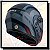 CAPACETE ESCAMOTEÁVEL U-RB2 CLUB CINZA DARK FOSCO / VERMELHO - Imagem 3