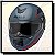 CAPACETE ESCAMOTEÁVEL U-RB2 CLUB CINZA DARK FOSCO / VERMELHO - Imagem 2