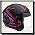 CAPACETE FLY JET VORTEX PRETO / PINK - Imagem 5