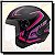 CAPACETE FLY JET VORTEX PRETO / PINK - Imagem 1