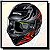 CAPACETE BIEFFE B-FAST STRAK PRETO / VERMELHO - Imagem 2
