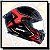 CAPACETE BIEFFE B-FAST STRAK PRETO / VERMELHO - Imagem 5