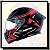 CAPACETE BIEFFE B-FAST STRAK PRETO / VERMELHO - Imagem 4
