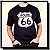 CAMISETA PRETA ROTA 66 MOTOCICLISMO - Imagem 1