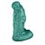 Pênis Feito em PVC Flexível com Escroto Goodzilla 20 x 6,5cm Verde Cintilante - Imagem 3