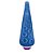Dildo em PVC Flexível em Formato de Tentáculos com Vibrador 18 x 5cm Azul Cintilante - Imagem 3