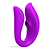 Vibrador de Casal Por Aplicativo , 10 Modos de Pressão e 10 Modos de Vibração Roxo - Imagem 3