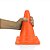 Plug Anal Gigante em PVC Flexível Formato de Cone Reto P 20 x 10cm Laranja - Imagem 1