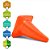 Plug Anal Gigante em PVC Flexível Formato de Cone Reto P 20 x 10cm Laranja - Imagem 2