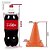 Plug Anal Gigante em PVC Flexível Formato de Cone Reto P 20 x 10cm Laranja - Imagem 3