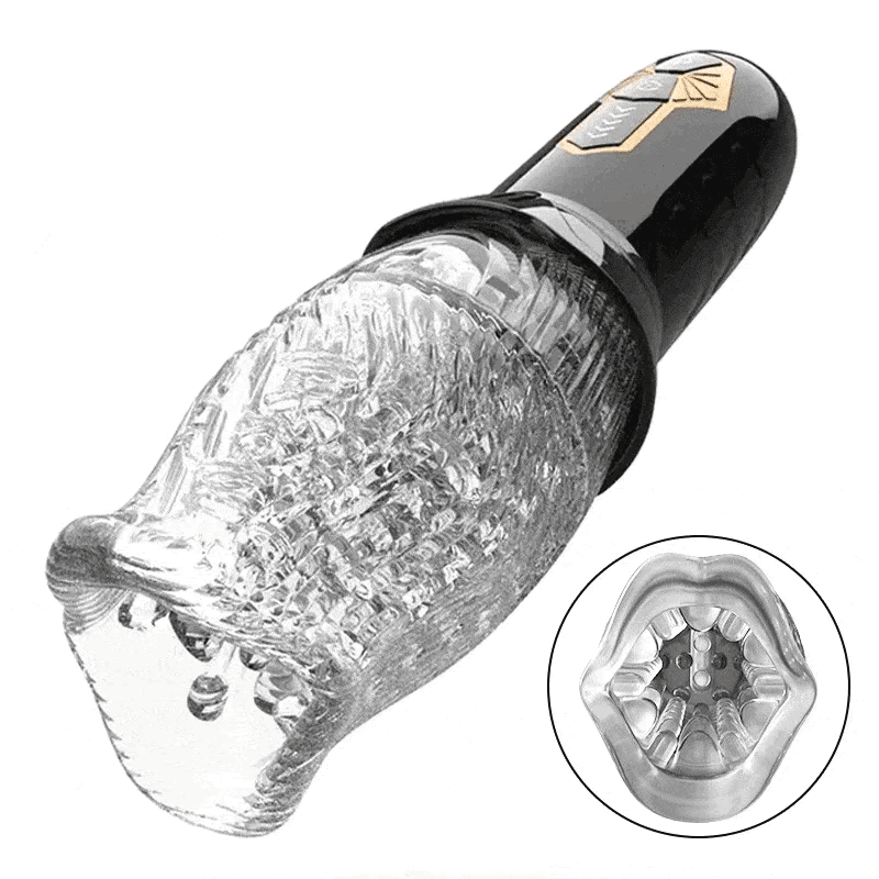 Masturbador Recarregável Rotativo com Rotação e Vibração – ORAL SEX MASTURBATOR – MC-096 - Imagem 2