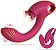 Vibrador Ponto G para mulheres Design Exclusivo Curvo -Língua tripla - Imagem 1