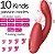 Vibrador Recarregável Ponto G com Estimulador Clitoriano – KISSEN NYMPH – VR-132 - Imagem 2