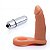 Anel Companheiro 11x2,5 cm na cor pele - Com Vibrador Torpedo - Imagem 2