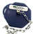 Porca Tampão PVC SMS 2” Azul com Corrente – Para Válvula Borboleta de Resfriador de Leite - Imagem 1