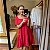 Vestido Linho Decote Quadrado Curto Vermelho Morango - Imagem 3