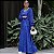 Vestido Linho Decote Quadrado M/L Laço Azul Bic - Imagem 3