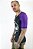 RashGuard KVRA Lycra Masc Faixa Roxo G - Imagem 3