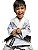 Kimono Jiu jitsu Trançado Infantil Headcoach Immortal Branco - Imagem 3