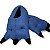 Pantufa Azul de Garra 3D Monstros Tubarão - Imagem 1