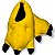 Pantufa Amarela de Garra 3D Monstros Pintinho - Imagem 1