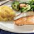 Salmão com páprica, purê de mandioquinha, cenoura com brócolis - 300g - Imagem 1