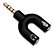 Plug Adaptador Splitter Headset Fone Microfone P2x P3 Áudio - Imagem 3