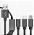 Cabo Carregador 3 Pontas Tipo C Microusb e iphone compatível - Imagem 5