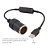 Adaptador conversor 5v USB para 12v tomada carro barco 120cm - Imagem 4