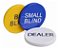 kit 3 Ficha Botão Para Poker Dealer, Big Blind, Small Blind - Imagem 1