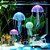 Água Viva Medusa fluorescente Enfeite Silicone aquário - Imagem 4