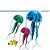 kit 2 Água Viva Medusa Fluorescente Enfeite Silicone Aquário - Imagem 2