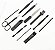 Kit Manicure Viagem Emergência Alicate Unha Pinça 12 pç inox - Imagem 4