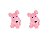 Cachorros Gêmeos Miniatura 3cm Terrário mini Jardim Bonsai - Imagem 2