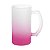 Caneca de Chopp Lisa em Vidro Jateado Degrade Rosa - 500ml - Imagem 1