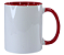 Caneca de Porcelana Alça e Interior colorido - Imagem 4