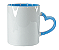 Caneca de Porcelana Alça Coração e Interior Colorido 325ml - Imagem 5